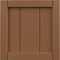 Ekena Millwork 12"W x 12"H True Fit PVC Framed Board-n-Batten Shutters Sample, Burnt Toffee SAMPLE-TFPBFBT - alternate 1
